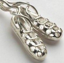 Dancing Shoes Pendant Silver