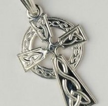 Traditional Celtic Cross Small Pendant C450 Silver