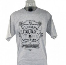 Guinness White Distressed Label T-Shirt G6070