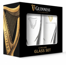 Guinness Embossed Pint Glass Pack GD16052PB