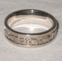 Mo Anam Cara Silver Ring Sz 8