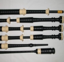 McCallum P3 Black Acetyl Bagpipes