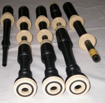 McCallum P3 Black Acetyl Bagpipes