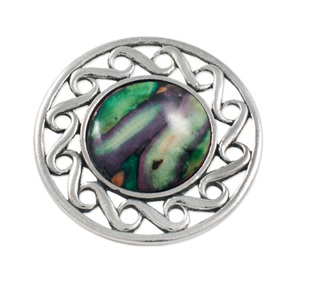 Heathergems Pewter Circular Brooch HB51