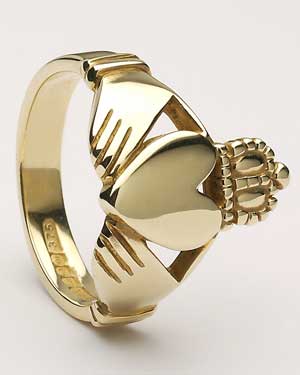 Ladies Diamond Claddagh Gold Heart CLAD30D