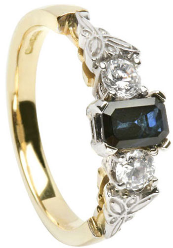 Sapphire Diamond Engagement Ring ENG20