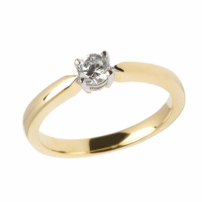 Mens Mo Anam Cara White Gold with Yellow Trim WED188