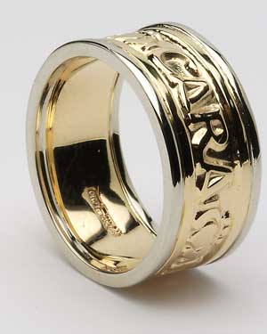 Mens Square Claddagh Ring CLAD13