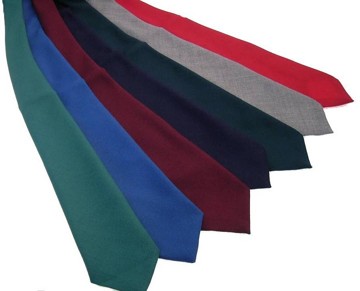 Solid Color Wool Tie