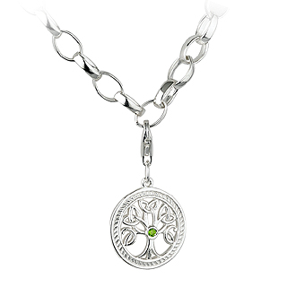 Silver Tree of Life Charm Bracelet S5599